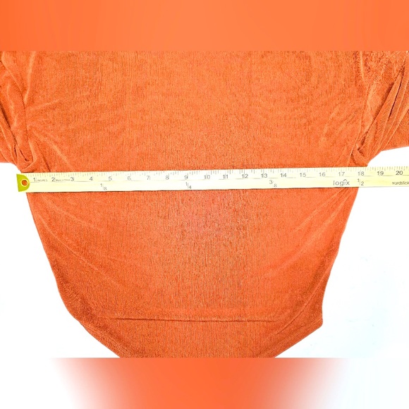 LeLis Collection Gold Bronze Lightweight Long Sleeve Blouse Size Large - Picture 11 of 11